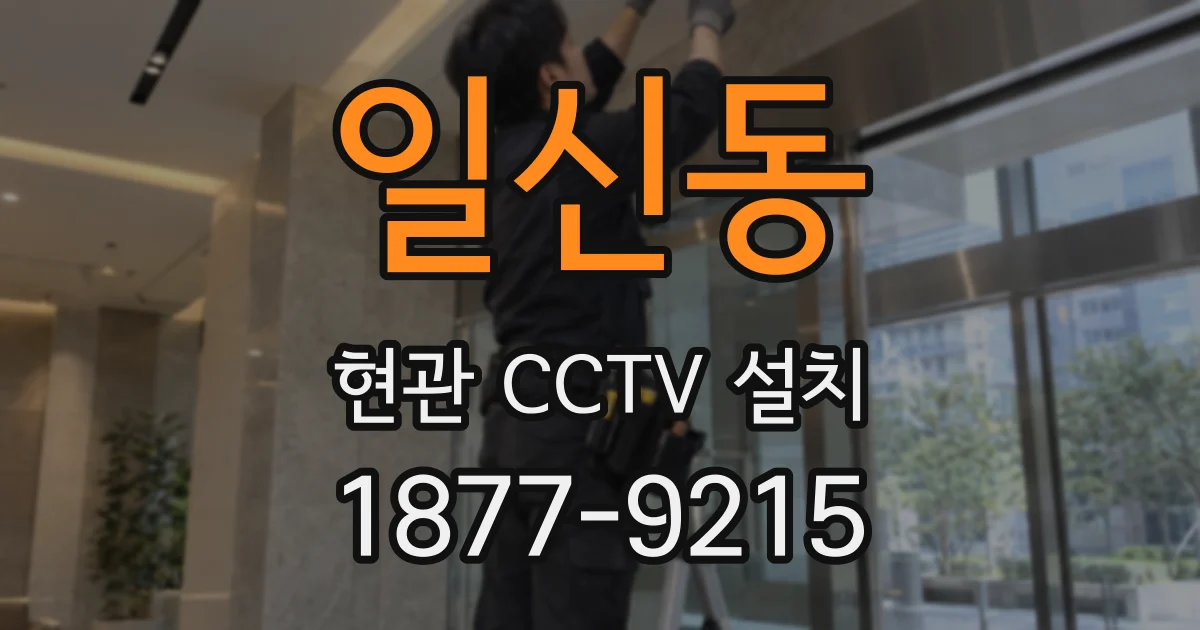 일신동 현관 CCTV 설치