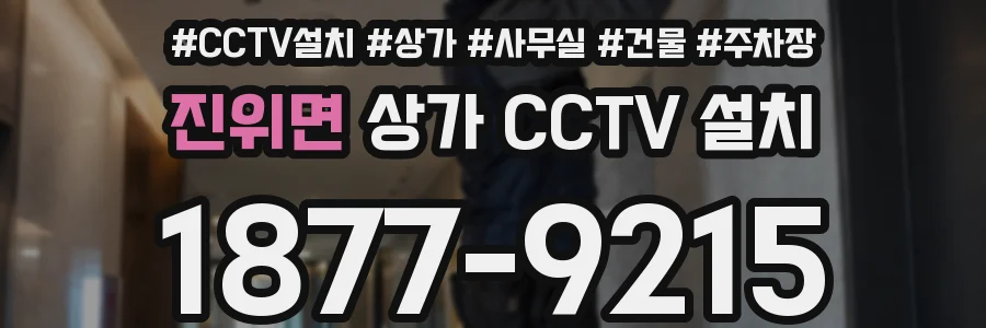진위면 상가 CCTV 설치