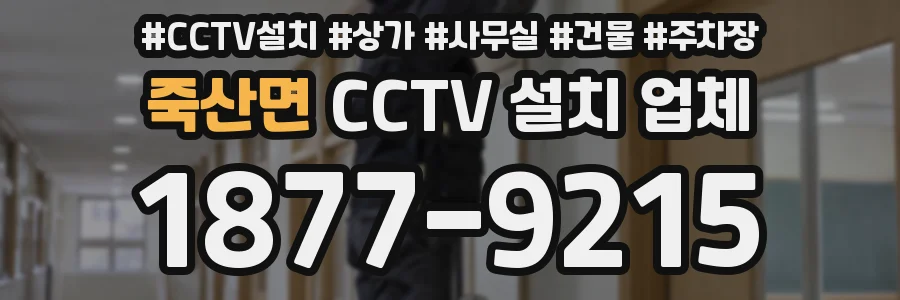죽산면 CCTV 설치 업체