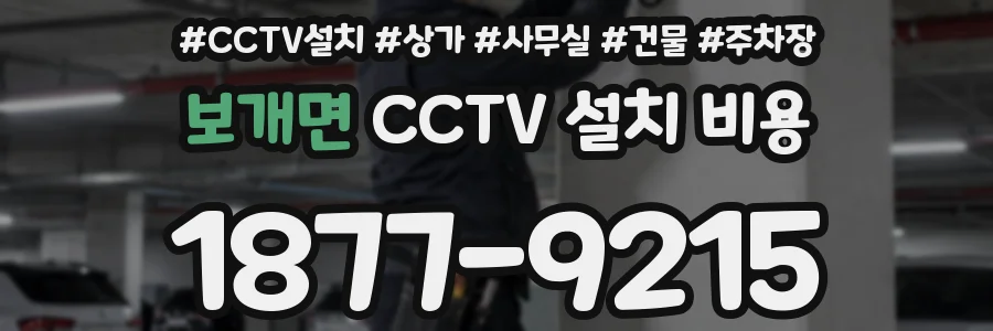 보개면 CCTV 설치 비용