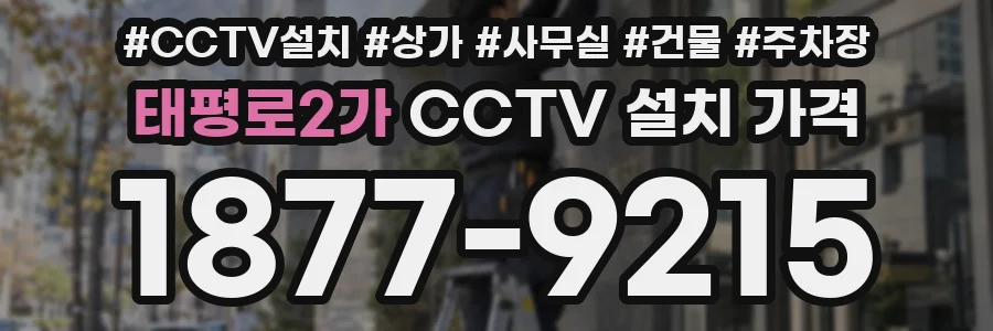 태평로2가 CCTV 설치 가격