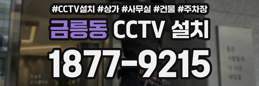 금릉동 CCTV 설치