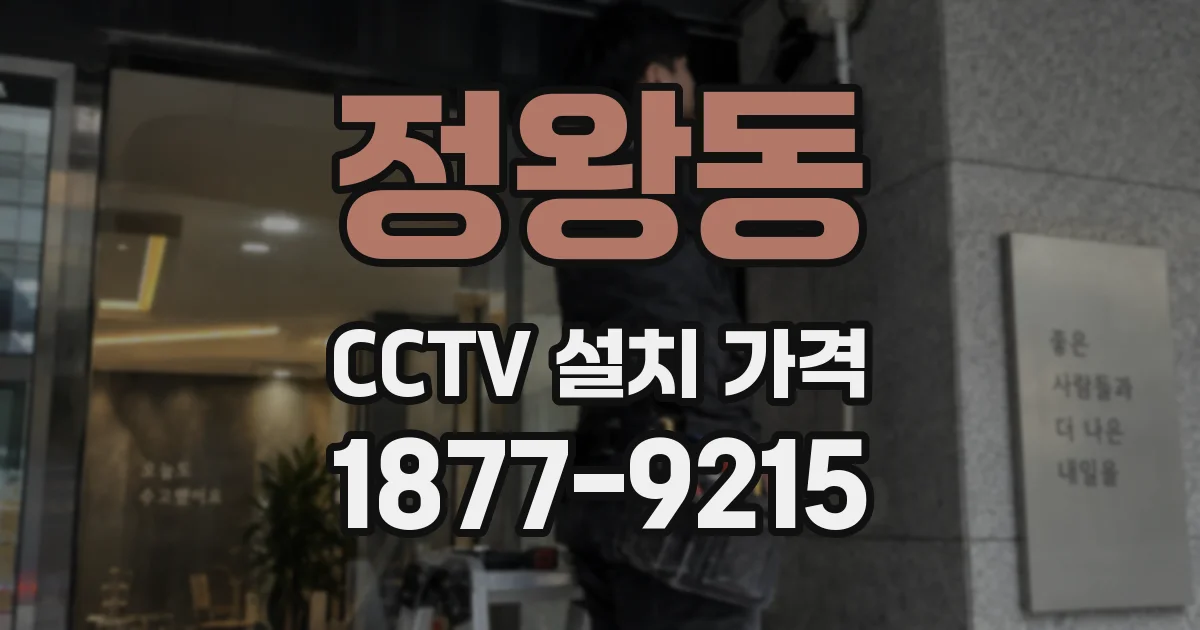 정왕동 CCTV 설치 가격