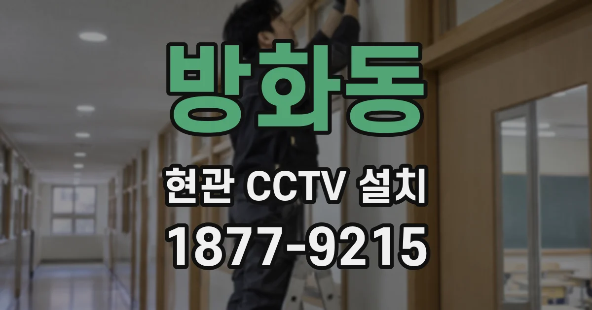 방화동 현관 CCTV 설치