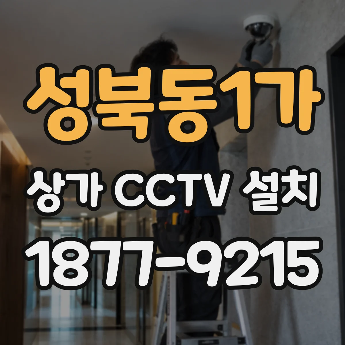 성북동1가 상가 CCTV 설치