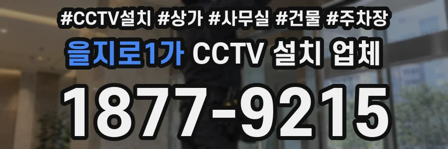을지로1가 CCTV 설치 업체