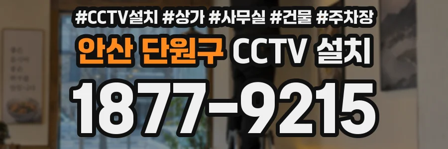 안산 단원구 CCTV 설치