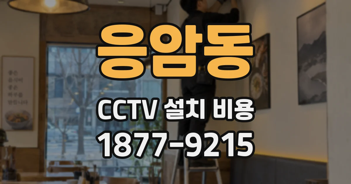 응암동 CCTV 설치 비용