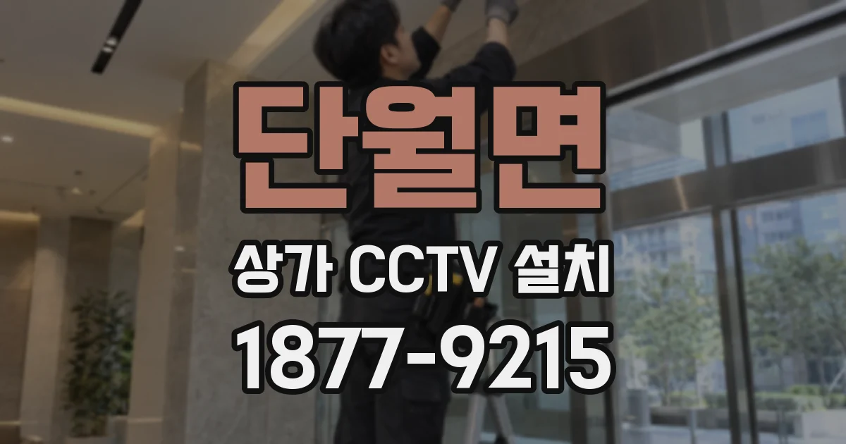 단월면 상가 CCTV 설치