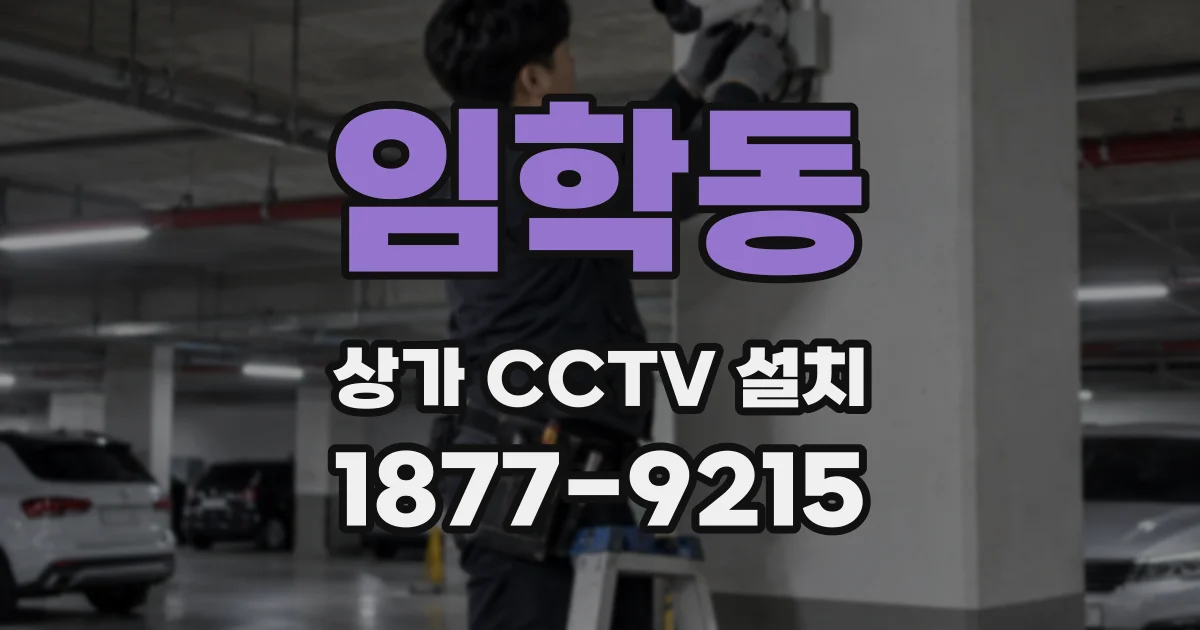 임학동 상가 CCTV 설치