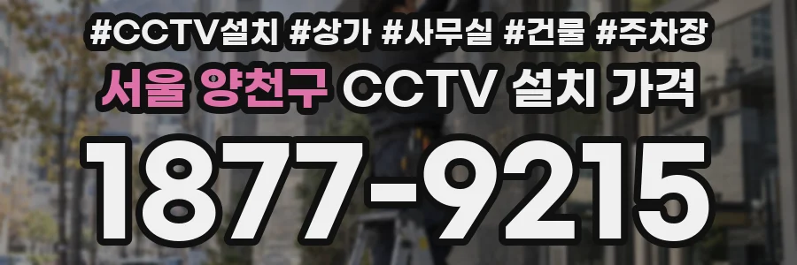 서울 양천구 CCTV 설치 가격