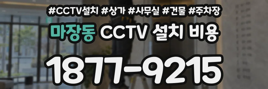 마장동 CCTV 설치 비용
