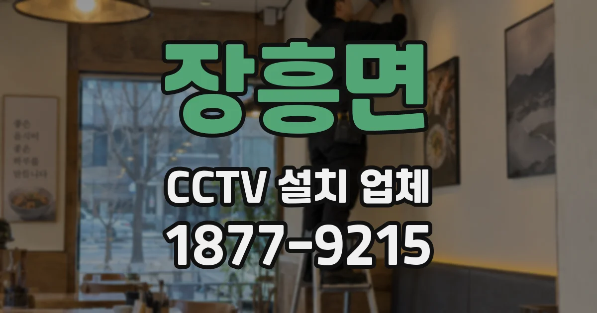 장흥면 CCTV 설치 업체