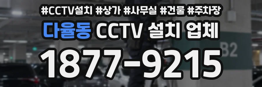 다율동 CCTV 설치 업체