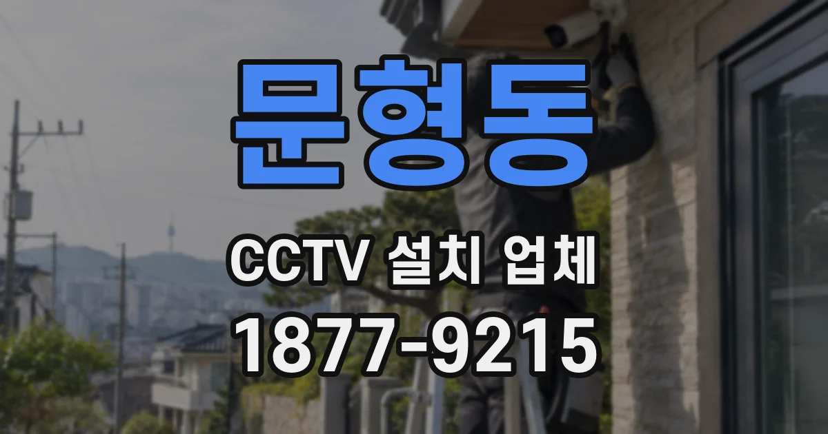 문형동 CCTV 설치 업체