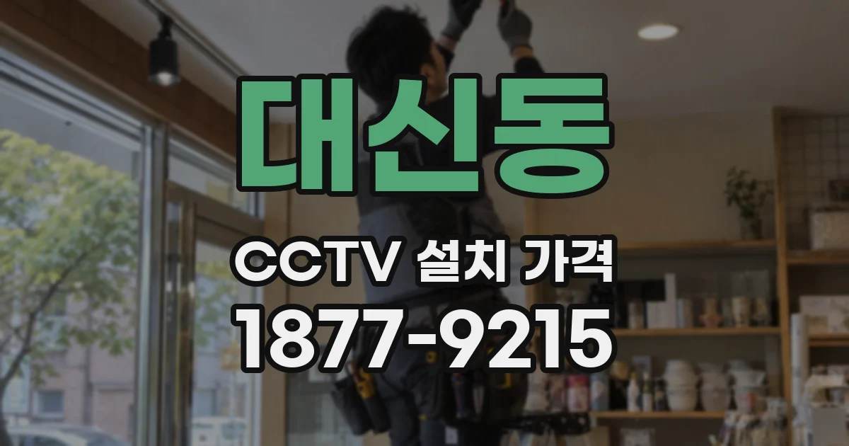 대신동 CCTV 설치 가격