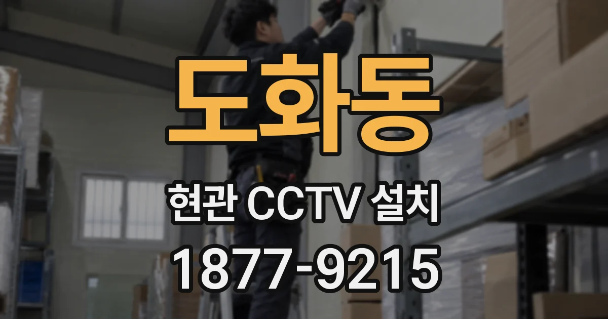 도화동 현관 CCTV 설치