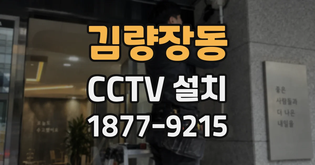 김량장동 CCTV 설치