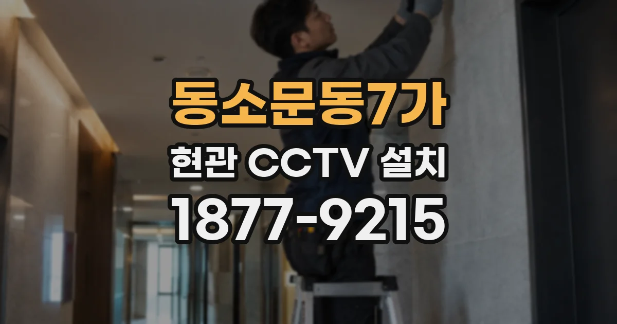 동소문동7가 현관 CCTV 설치