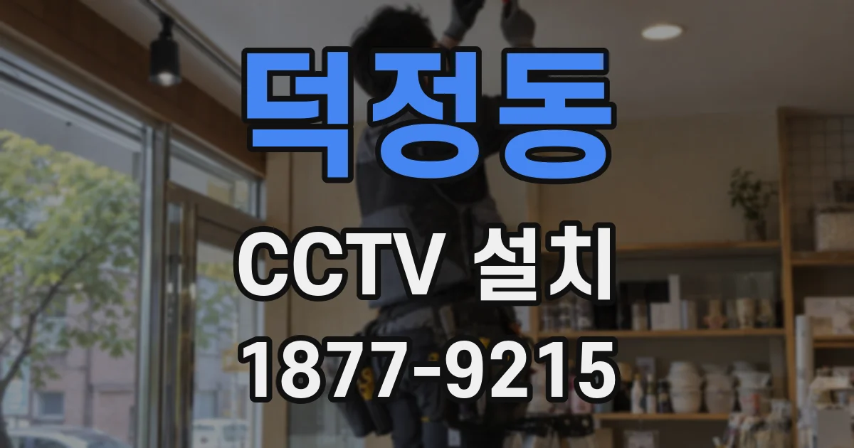 덕정동 CCTV 설치