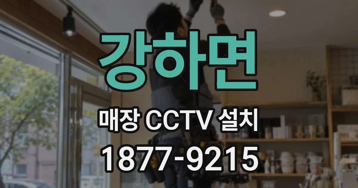 강하면 매장 CCTV 설치