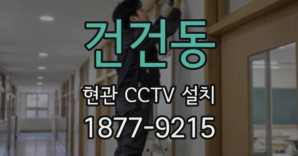 건건동 현관 CCTV 설치
