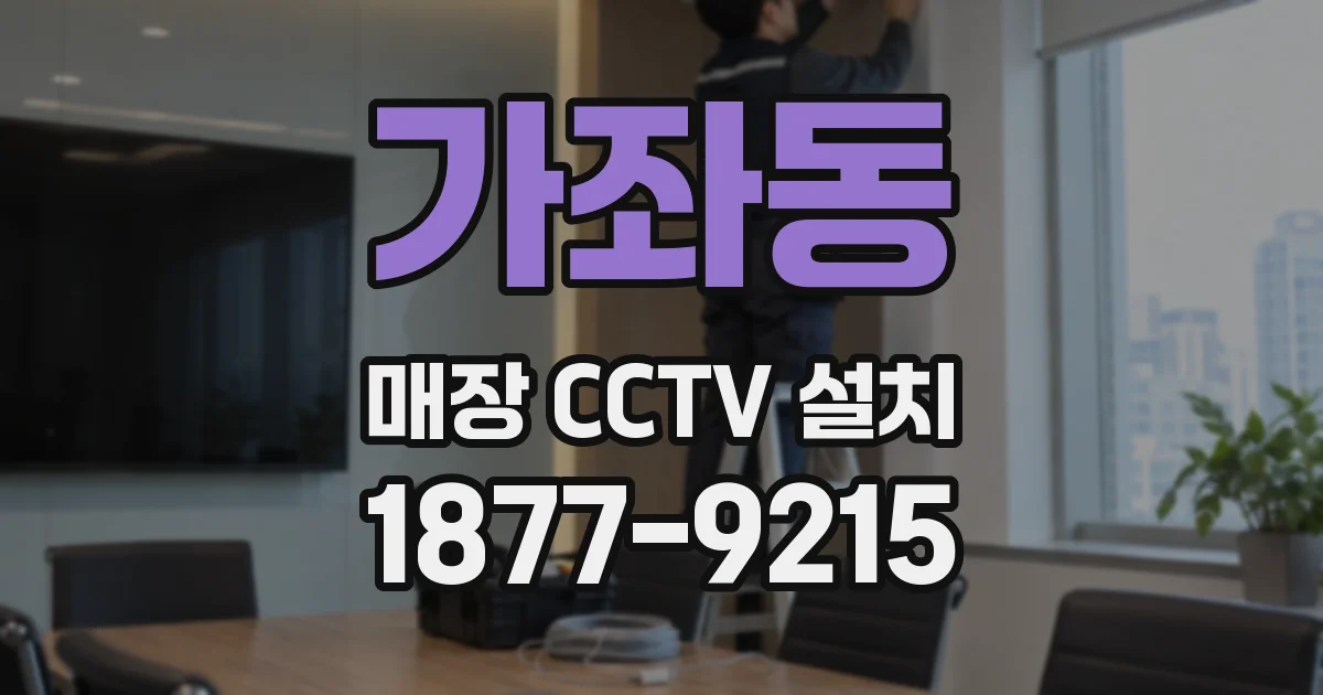 가좌동 매장 CCTV 설치