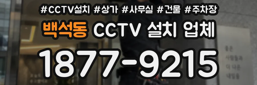 백석동 CCTV 설치 업체