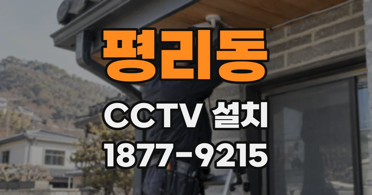 평리동 CCTV 설치