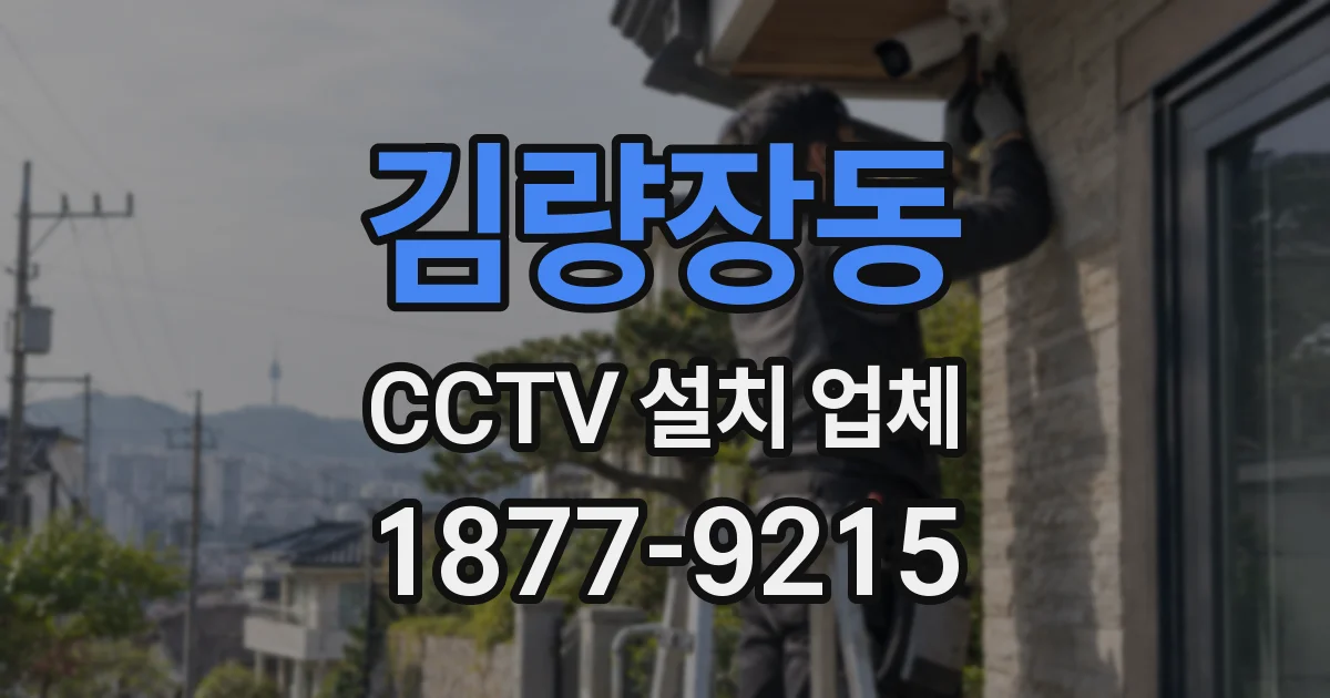 김량장동 CCTV 설치 업체