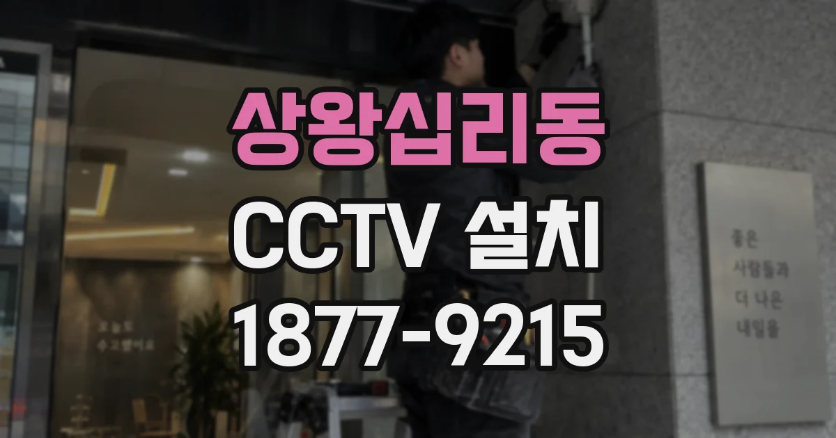 상왕십리동 CCTV 설치