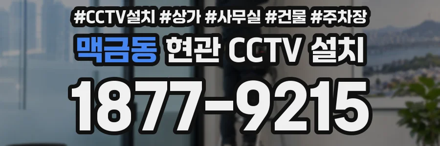 맥금동 현관 CCTV 설치
