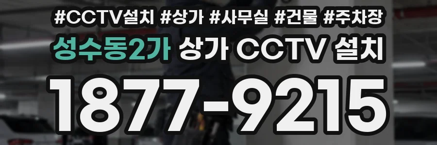 성수동2가 상가 CCTV 설치