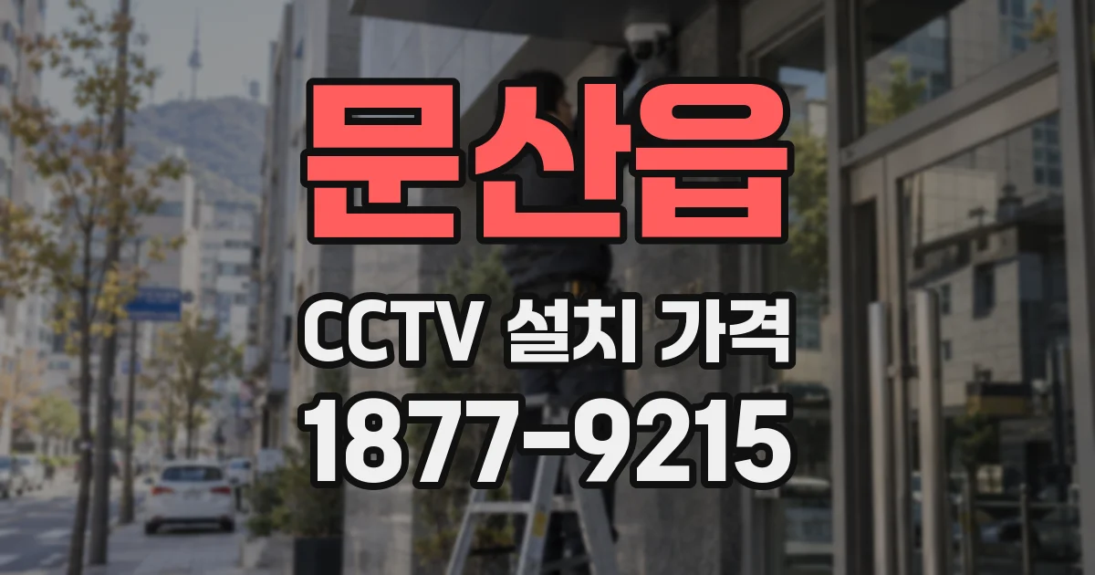 문산읍 CCTV 설치 가격
