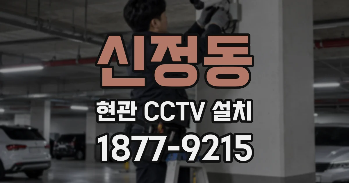 신정동 현관 CCTV 설치