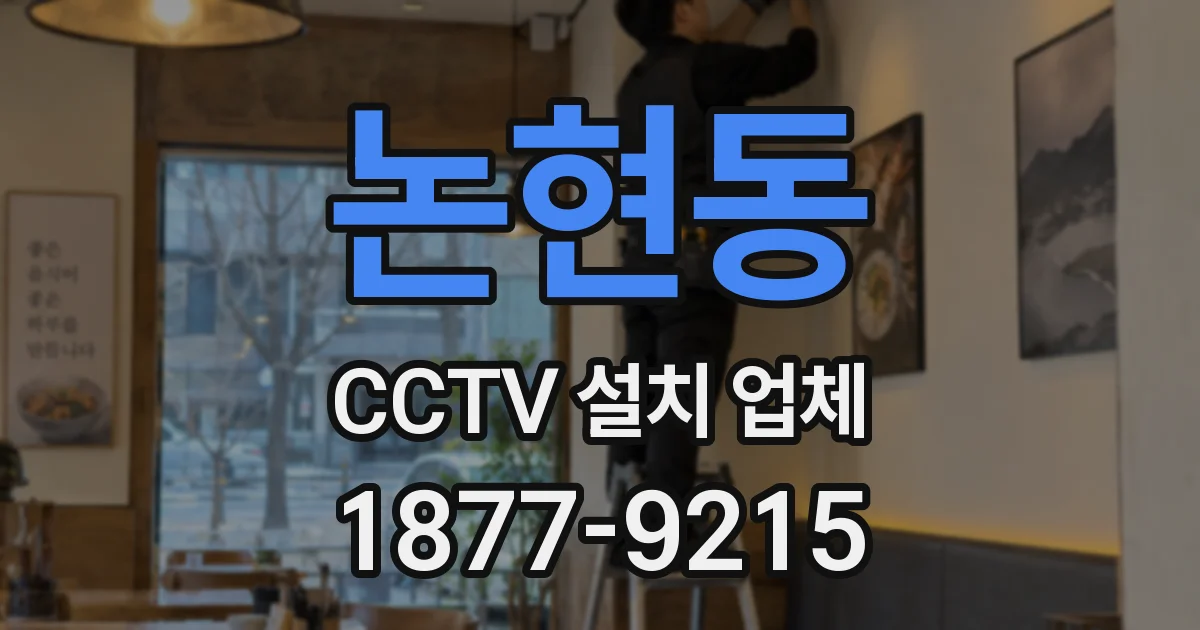 논현동 CCTV 설치 업체