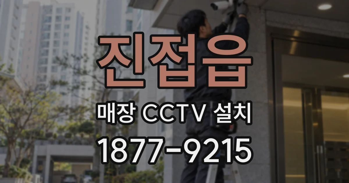 진접읍 매장 CCTV 설치
