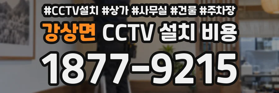 강상면 CCTV 설치 비용