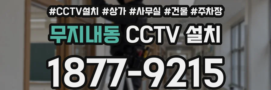 무지내동 CCTV 설치