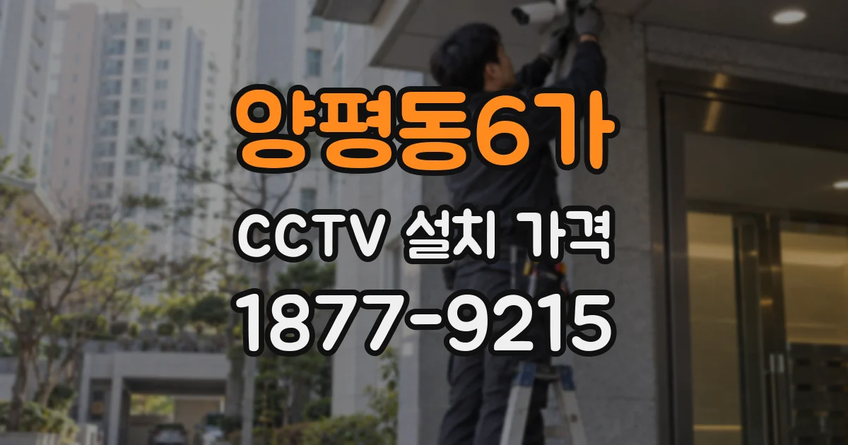양평동6가 CCTV 설치 가격