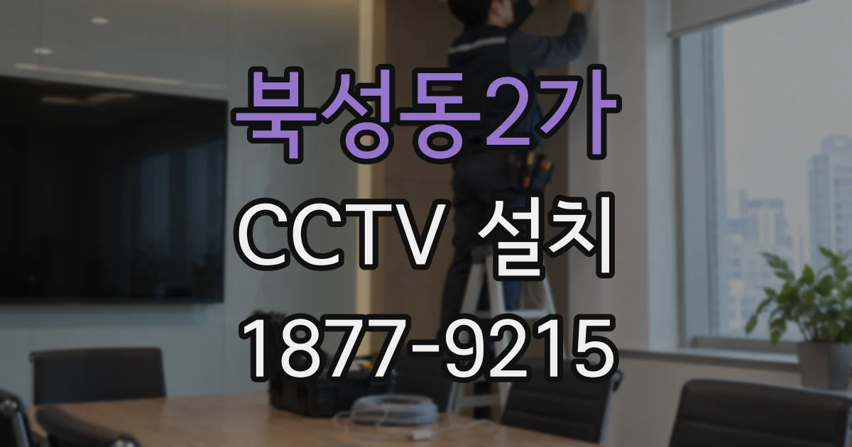 북성동2가 CCTV 설치