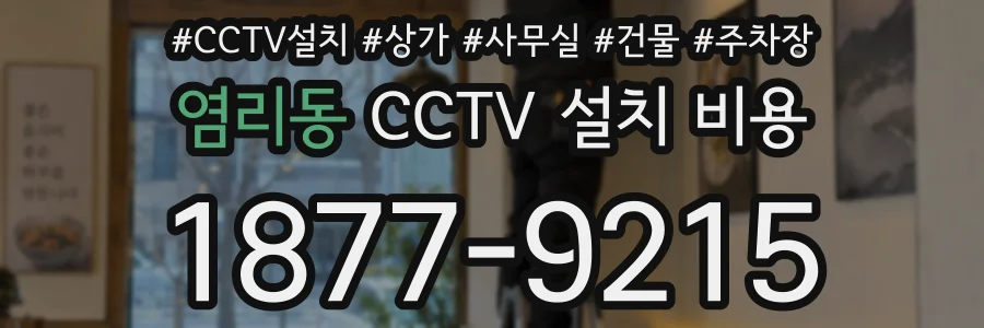 염리동 CCTV 설치 비용