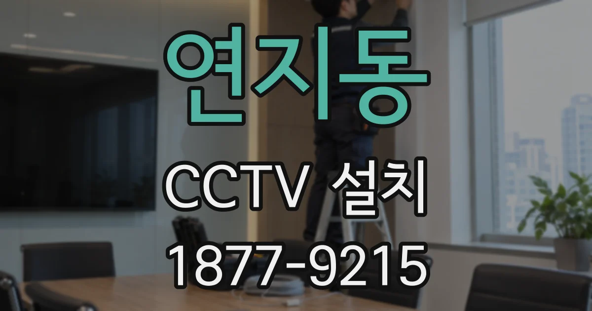연지동 CCTV 설치