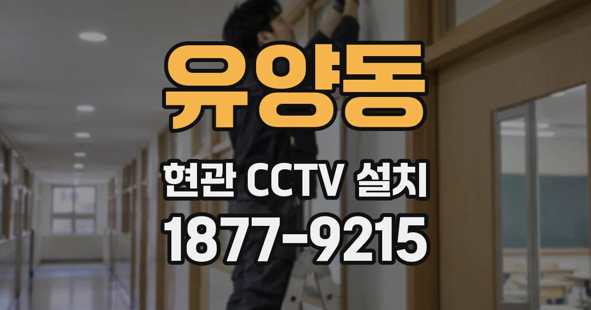 유양동 현관 CCTV 설치