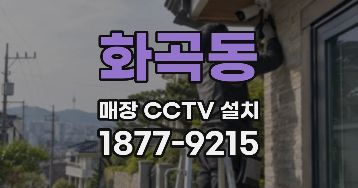 화곡동 매장 CCTV 설치