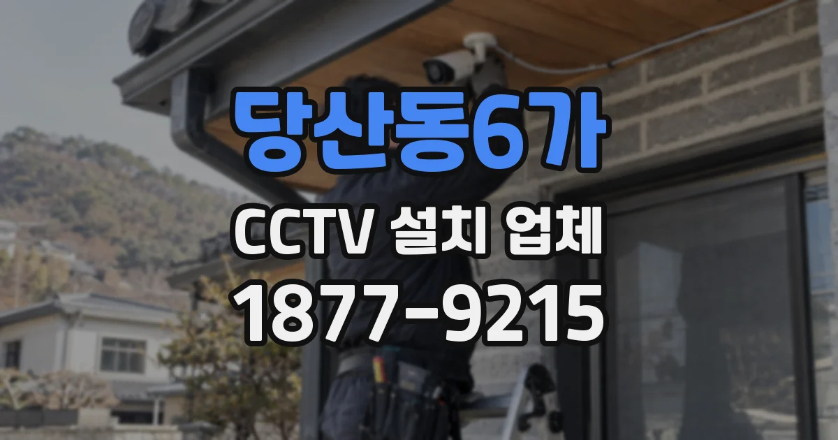 당산동6가 CCTV 설치 업체