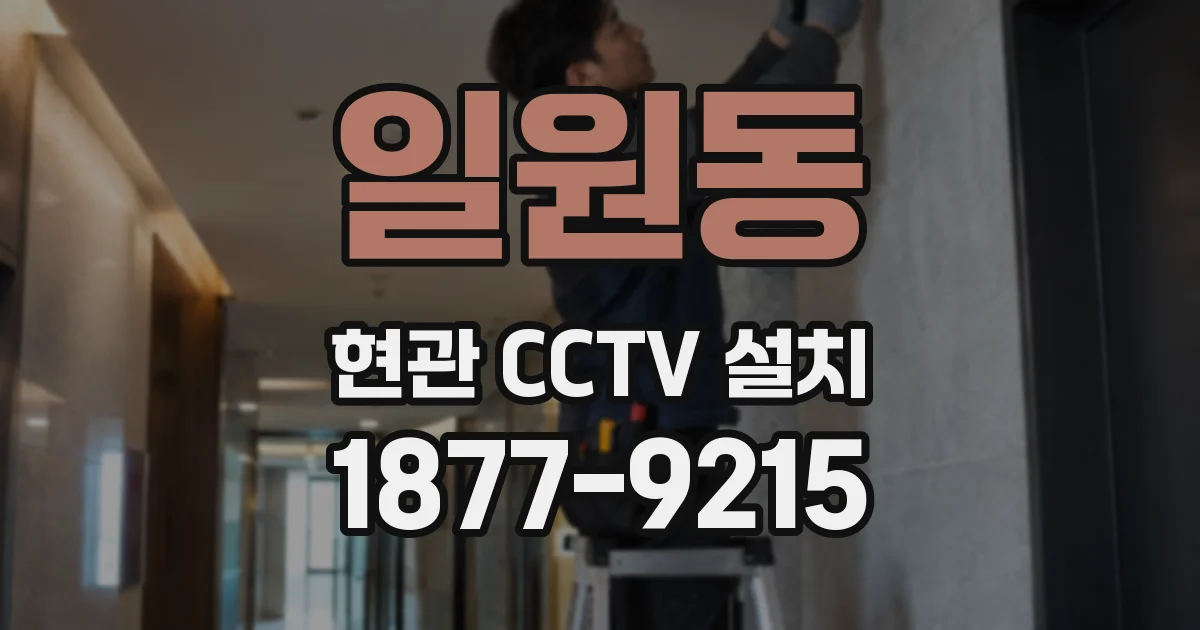 일원동 현관 CCTV 설치
