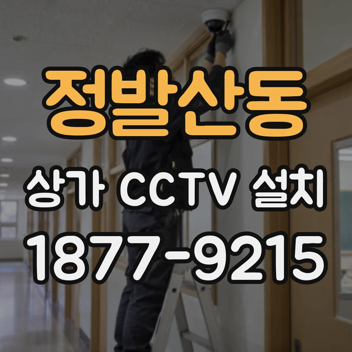 정발산동 상가 CCTV 설치
