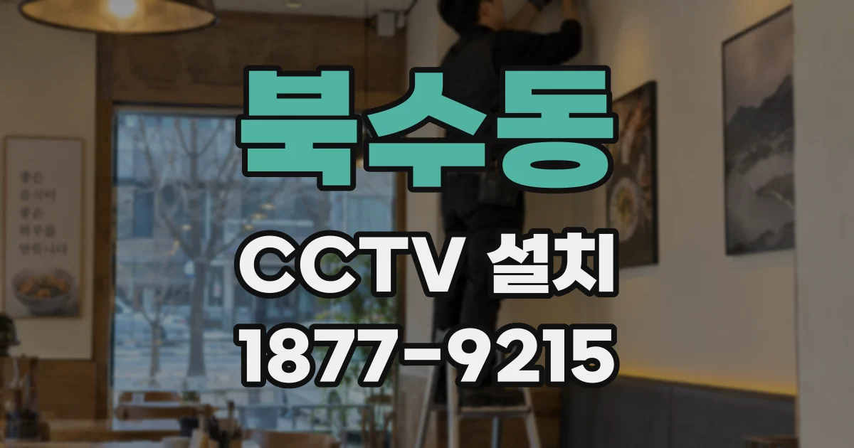 북수동 CCTV 설치