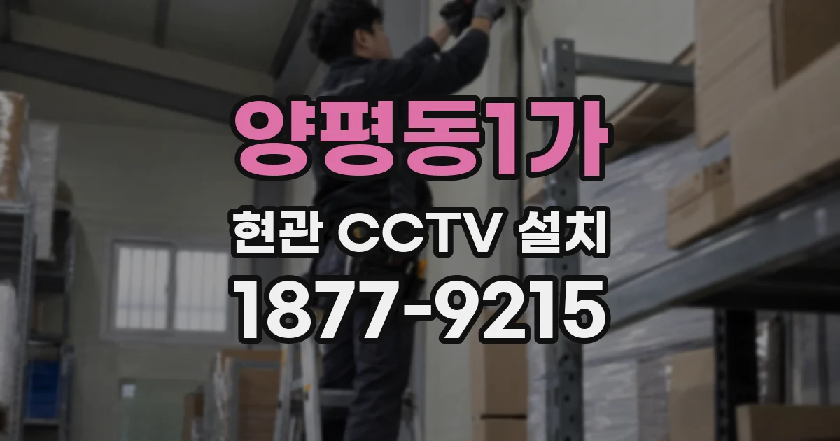 양평동1가 현관 CCTV 설치